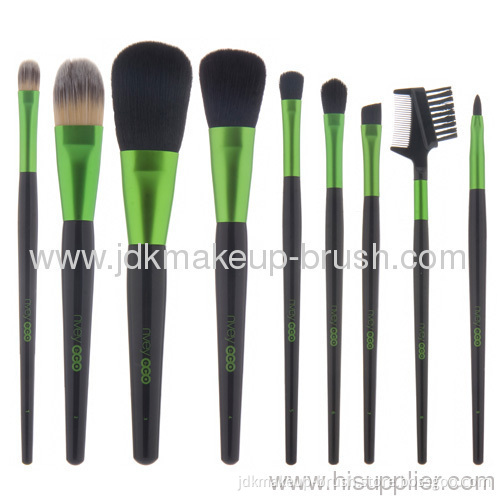 9pcs Light Green Best Makeup Brushes